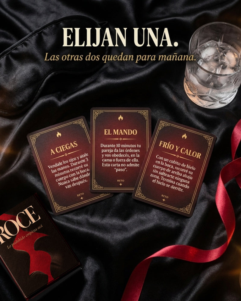 Tres cartas de Reto sobre seda negra