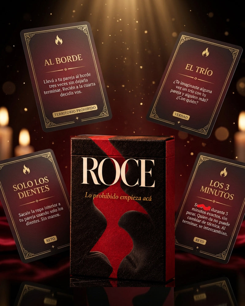 La caja de ROCE con cartas de cada categoría